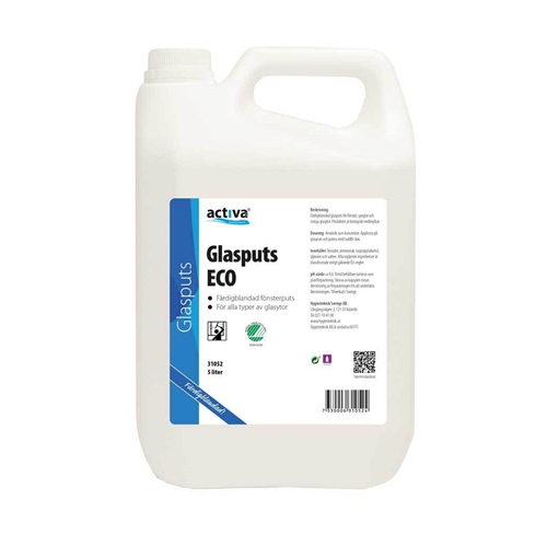 Vinduesrens Activa Glas Eco - 5L uparfumeret Svanemærket