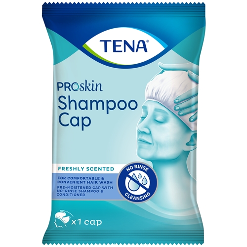 Shampoo cap TENA - Rinse-free hair wash perfumed