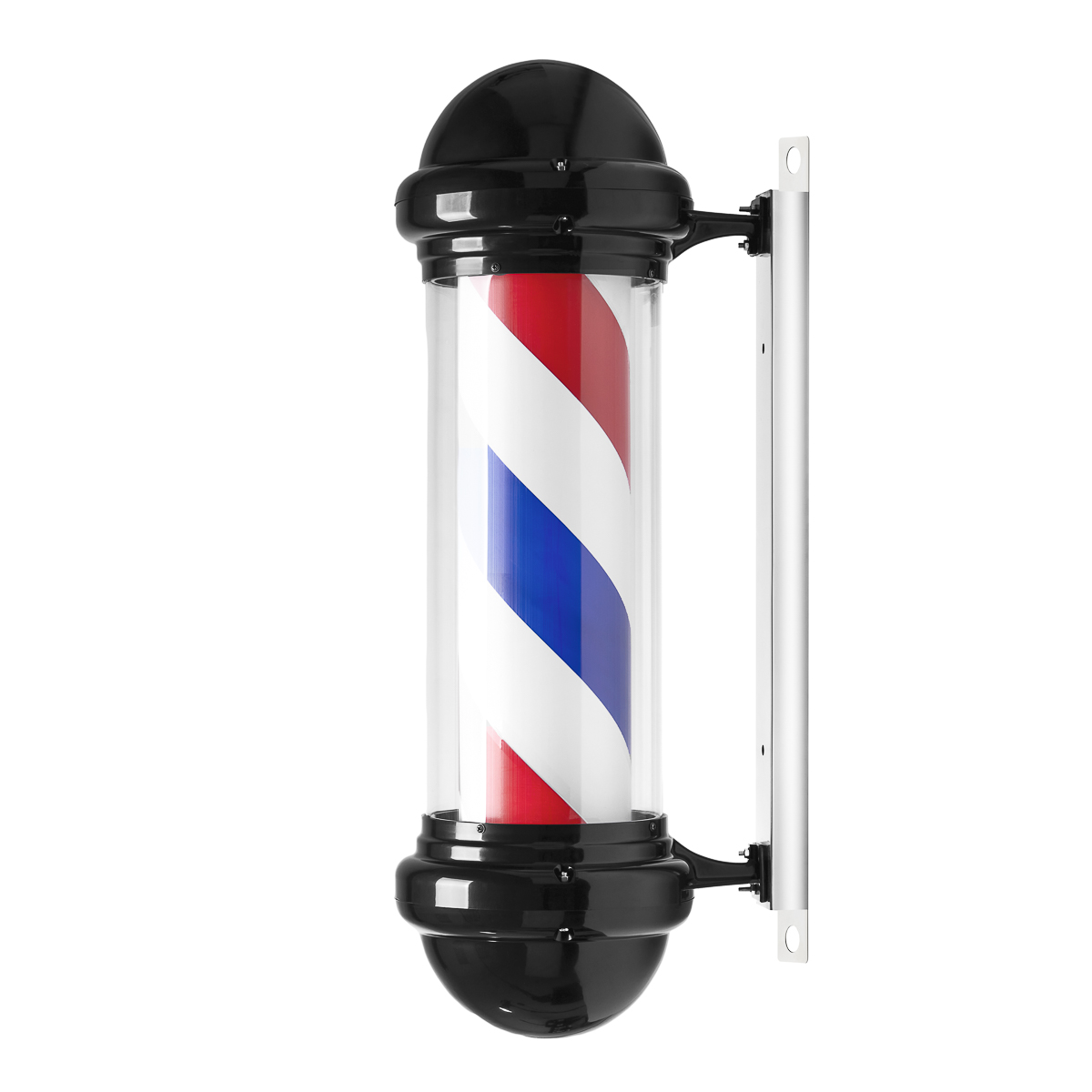 Beleuchtete Deckenleuchte für Barbershop BB-02 schwarz groß