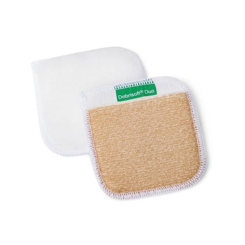 Debrideringspude Debrisoft Duo - 10x10 cm med lomme - 5 stk.