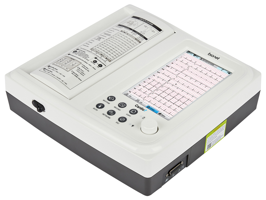 Nowy elektrokardiograf Cardio 7 EKG 12-kanałowy z ekranem dotykowym