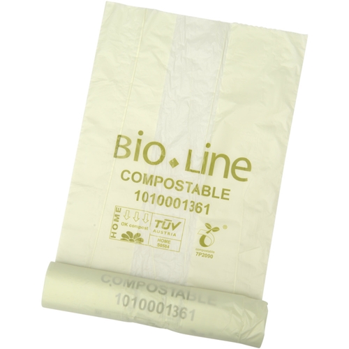 Avfallspåse BIO Bio-Line - 15L 450x450cm 12my grön - 2000 st
