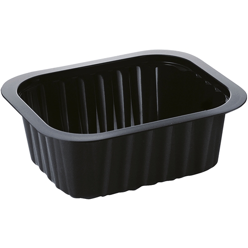 Container PP Duniform - 470ml 138x114x53mm 1-compartment black - 300 pcs