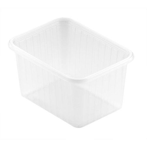 Kunststoffbehälter PP rechteckig Fixpack - 750ml 146x110x83mm transparent - 50 St.