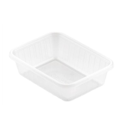 Plastic container PP rectangular Fixpack - 350ml 146x110x41mm transp - 50 pcs