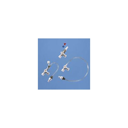 3-vejsventil Connecta - 25 cm slange uden injektionsport hvid - 20 stk.
