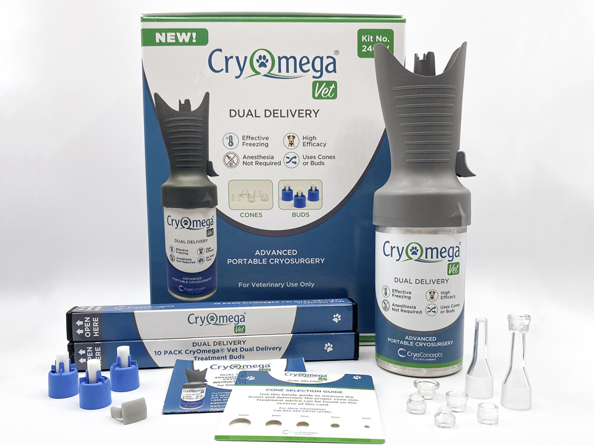 Cryomega Vet Dual Delivery zestaw do kriochirurgii weterynaryjnej