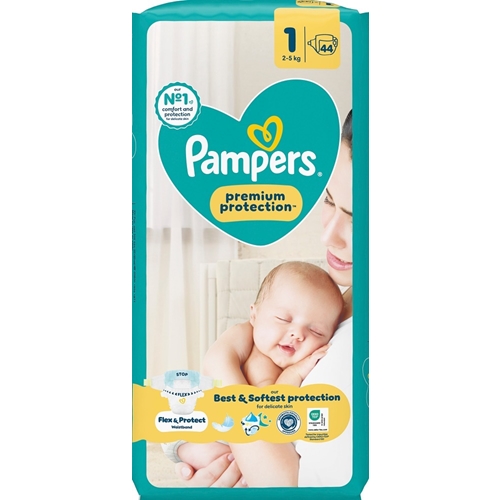 Åbne bleer Pampers New Baby - S1 2-5 kg - 88 stk