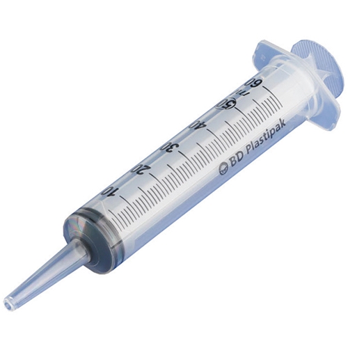 Spruta kateterkona BD Plastipak – 50/60ml grad 1ml rak spets – 60 st