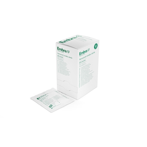 Embra kuitukangaskompressi 4-kerroksinen 2-pakkaus 7,5x7,5 cm steriili 140 kpl