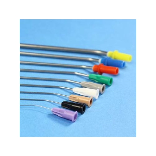 Öronsugkanyl metall enkelböjd – 3,0x80mm Big pack – 60 st