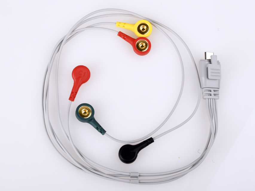EKG-Ableitungskabel - 5 Elektroden Druckknopf - optional für 54300