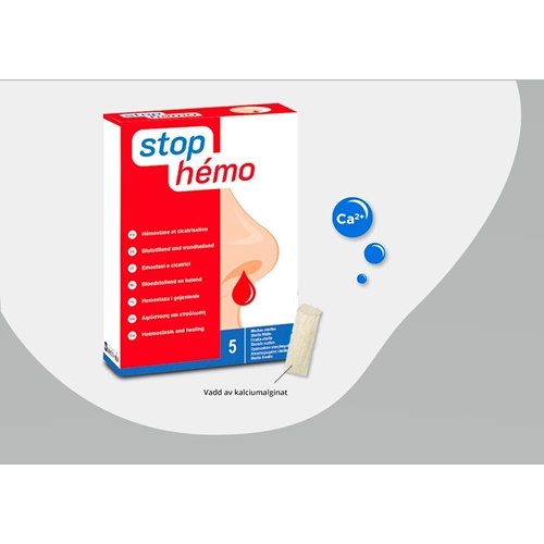 Blodstandsende vat StopHemo - kompres 0,4g - 5 stk