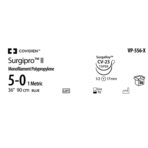 Sutur E Surgipro 5-0 DT – 90cm CV23 DAX36 – 36 st