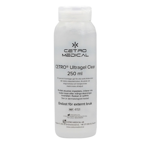 Ultraljudsgel CETRO Clear – 260g/250mL