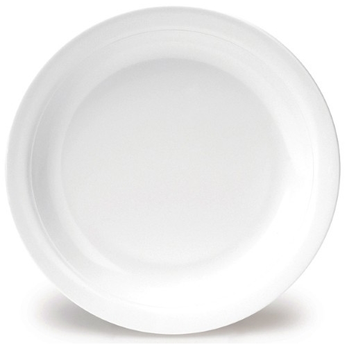 Duro tallrik flat – 24cm vit – 6 st