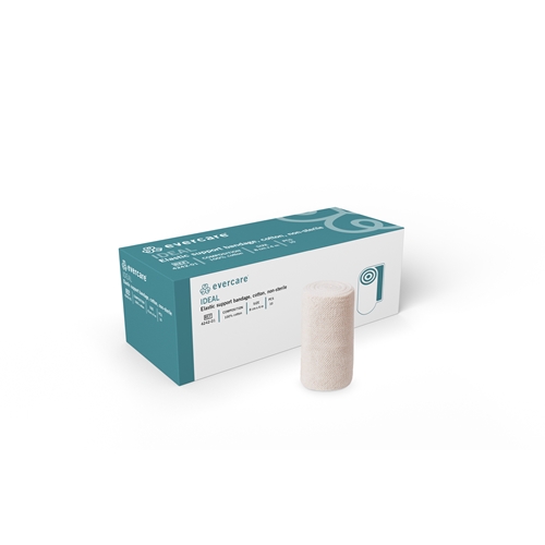 Fixierbinde evercare Ideal - 8 cm x 4 m Baumwolle - 10 St.