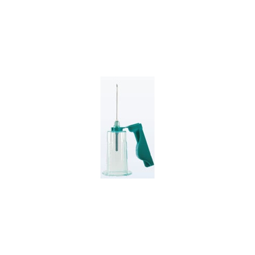 Blodprøvetagningskanyle med holder VACUETTE Quickshield Visio - 0,8x38mm 21G grøn - 30 stk