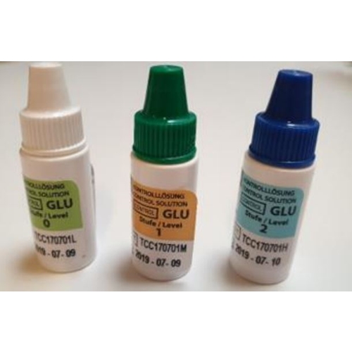 Kontrollösning glukos – Wellion Galileo GLU, level 1