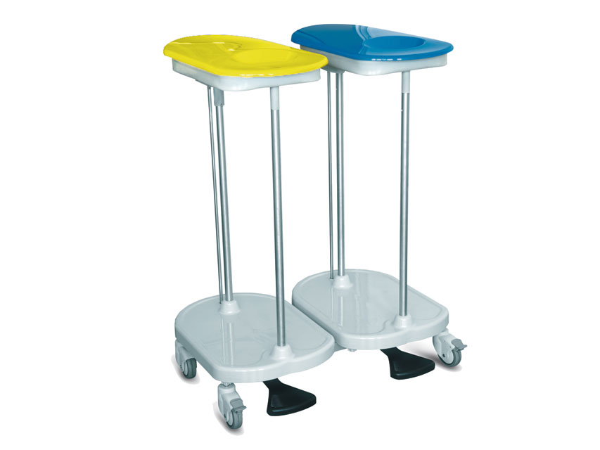 Fußbetätigter Beutelhalter-Trolley - 2 Beutel