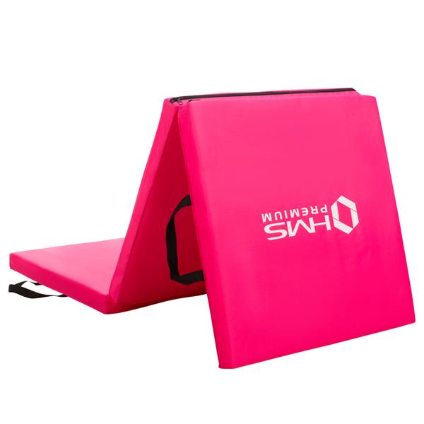 Faltbare Trainingsmatte - MGS02 - 180x60 cm - Rosa