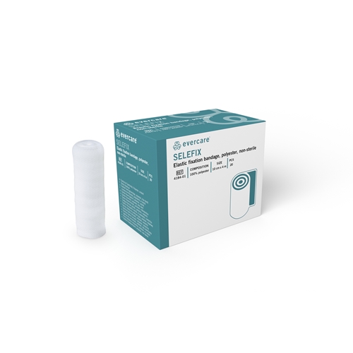 Fixierbinde evercare Selefix - 10 cm x 4 m 100 % Polyester - 20 St.