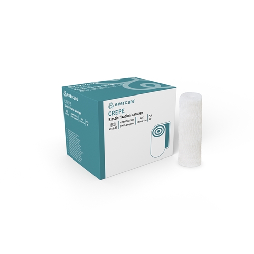 Evercare Crepe Krepp-Fixierbinde - 12cmx4m 100% Polyester - 20 St