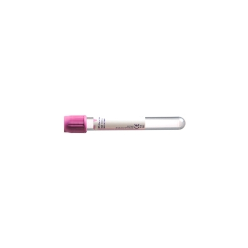 Vakuumrör BD Vacutainer pappersetikett – 5/4ml K3EDTA lila – 100 st