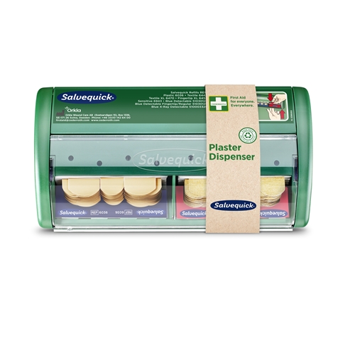 Dozownik na plastry z plastrami - 40 tekstylnych 45 plastikowych