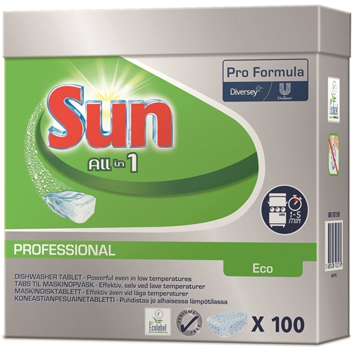 Konetiskitabletit Sun Tabs All in One Eco 100 kpl/pakkaus