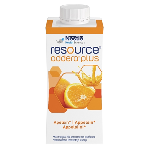 Resource Addera Plus - 4x200 ml appelsin - 4 stk.