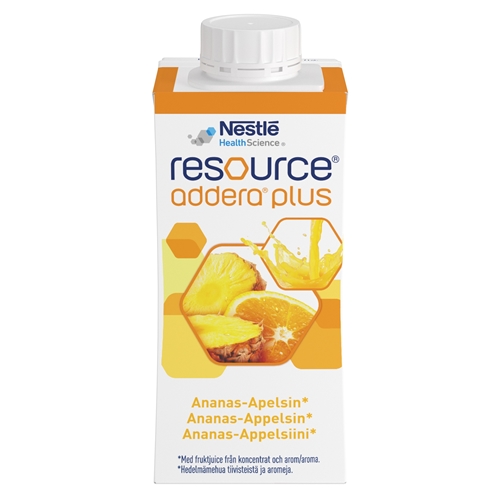 Resource Addera Plus - 4x200ml ananas-appelsin - 4 stk