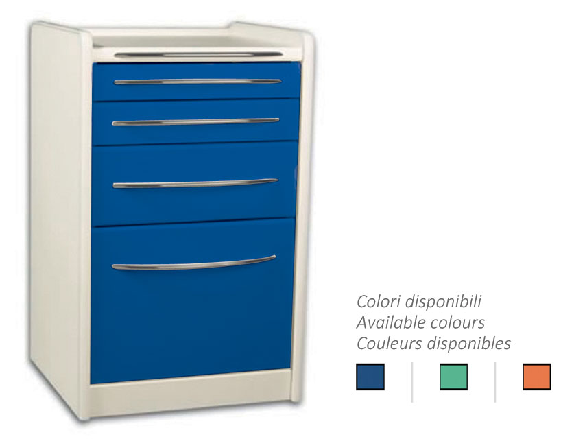 Kontenerek mobilny GE414 z 4 szufladami 49 cm - dowolny kolor