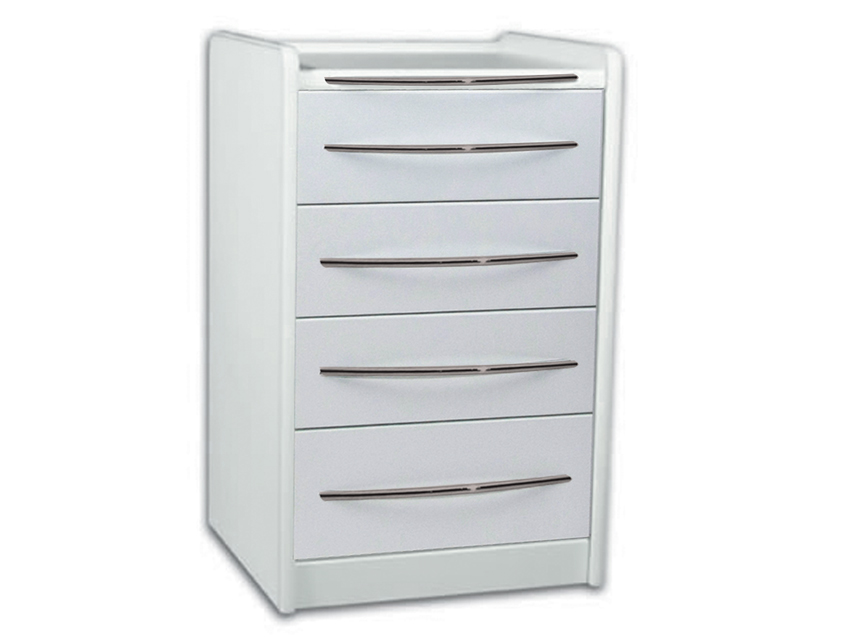 Kontenerek mobilny GE416 4 szuflady 49 cm - biały
