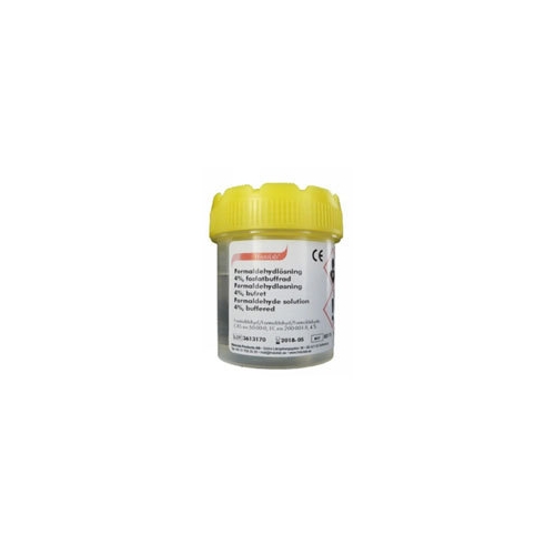 Formaldehydlösning buffrad 4% – 40ml i 70ml PP-burk – 60 st