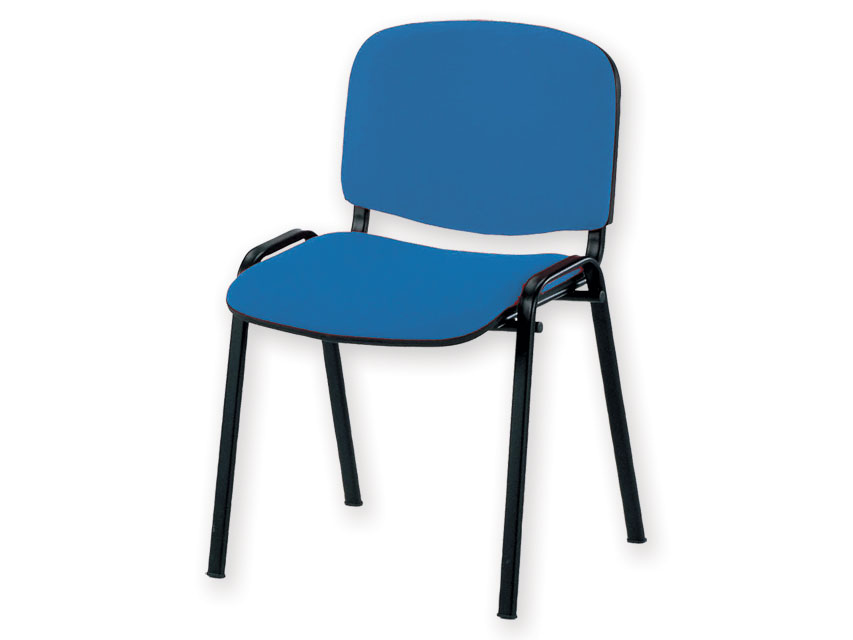 ISO besøgstol - stof - blå