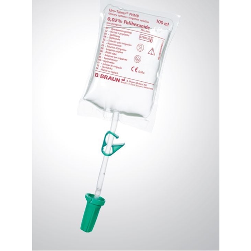 Skyllevæske til urinkateter - 100ml Uro-tainer Polihexanid - 10 stk