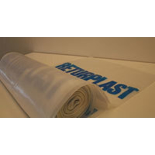 Affaldssæk LD-plast Tr Returplast - 125L 750x1150mm 50my transparent - 25 stk.