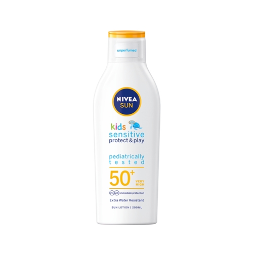 Nivea Sun Kids solcreme - 200 ml SPF 50+ sensitive lotion