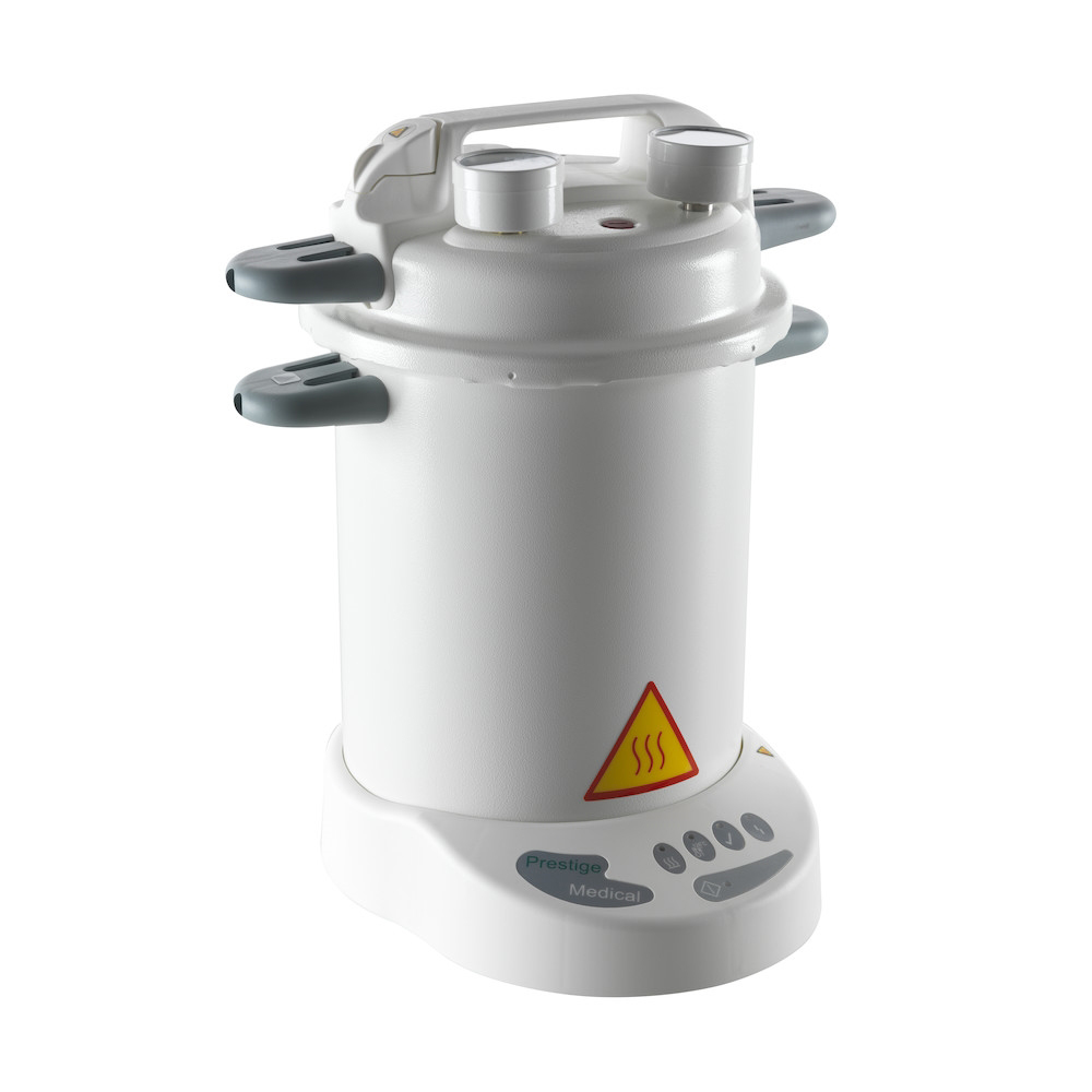 Autoclave - Prestige Classic - 9 L or 12 L - 126 / 134 °C - 12 litres - 126 °C - Suitable for solid instruments