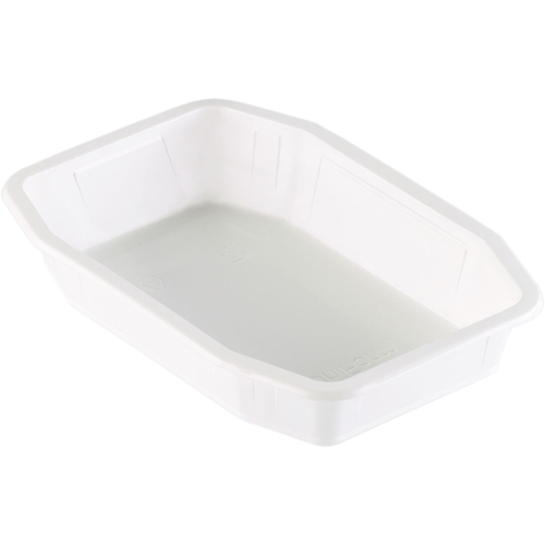 Plastic container PP HMR Duniform - 840ml 215x148x40mm 1-compartment white - 328 pcs