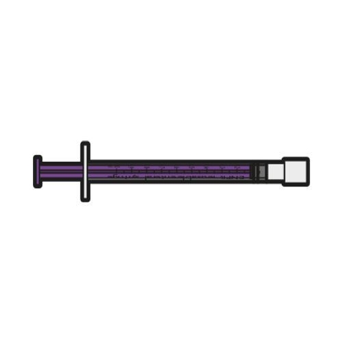 Enteral spruta medicina – 1ml ENFit diskbar LDT – 100 st
