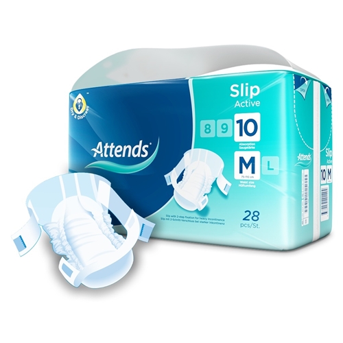 All-in-One-Inkontinenzschutz - Attends Slip 10 Active M - 112 St.