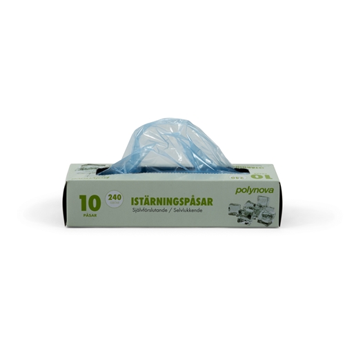 Istärningspåse LD plast – 180×335+50mm 23,5my 24 tär/pås – 10 st