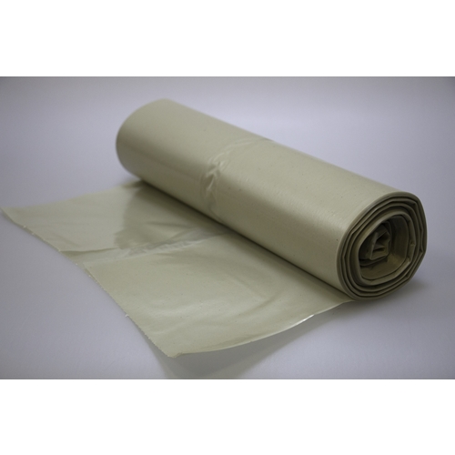Affaldssæk i genanvendt LD-plast - 90L 620x1150mm 80my transparent - 100 stk
