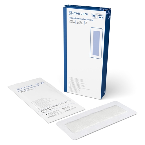 Erittäin imukykyinen Evercare PostOp -haavasidos - 10x25cm silikonireuna - 10 kpl