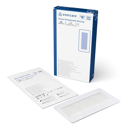 Erittäin imukykyinen Evercare PostOp -haavasidos – 10x20cm silikonireuna – 10 kpl