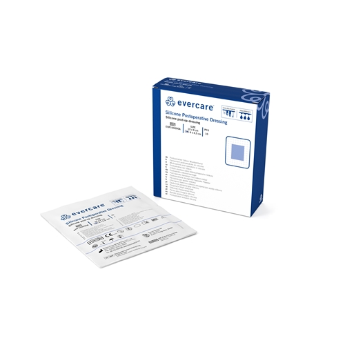 Erittäin imukykyinen Evercare PostOp -sidos - 9x10cm silikonireunus - 10 kpl