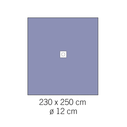 Haftendes Lochtuch evercare - 230x250 cm Loch 12 cm - 28 St.