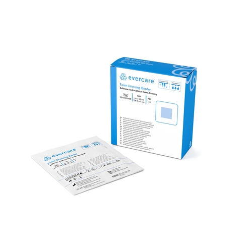 Evercare Foam skumbandage - 10x10cm Border - 10 stk